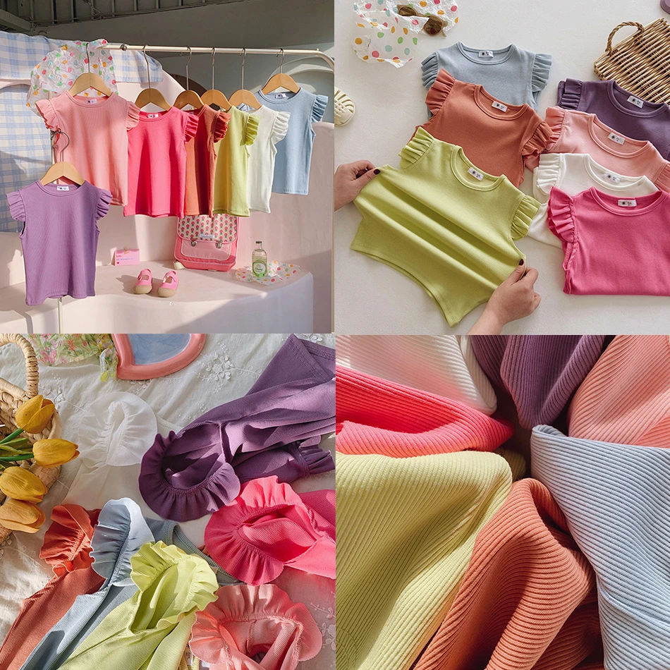 Cute Baby Girls Summer Short Sleeves T-shirt New Kids Solid Color Loose Casual Tops Children T Shirts Daily Wear Costumes
Cute Baby Girls Summer Short Sleeves T-shirt New Kids Solid Color Loose Casual Tops Children T Shirts Daily Wear Costumes