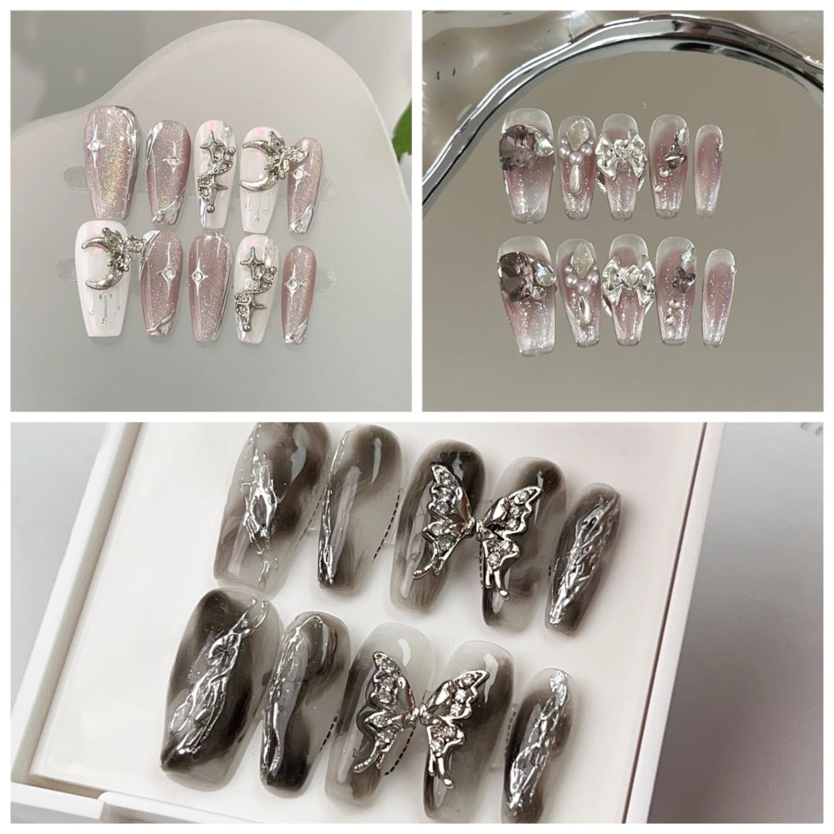 10 шт., роскошный звездный лунный пресс на ногтях, длинный гроб, фиолетовый Радуга, свечение кошачьего глаза, элегантные накладные ногти, прозрачная белая основа для ногтей ручной работы
10 шт., роскошный звездный лунный пресс на ногтях, длинный гроб, фиолетовый Радуга, свечение кошачьего глаза, элегантные накладные ногти, прозрачная белая основа для ногтей ручной работы