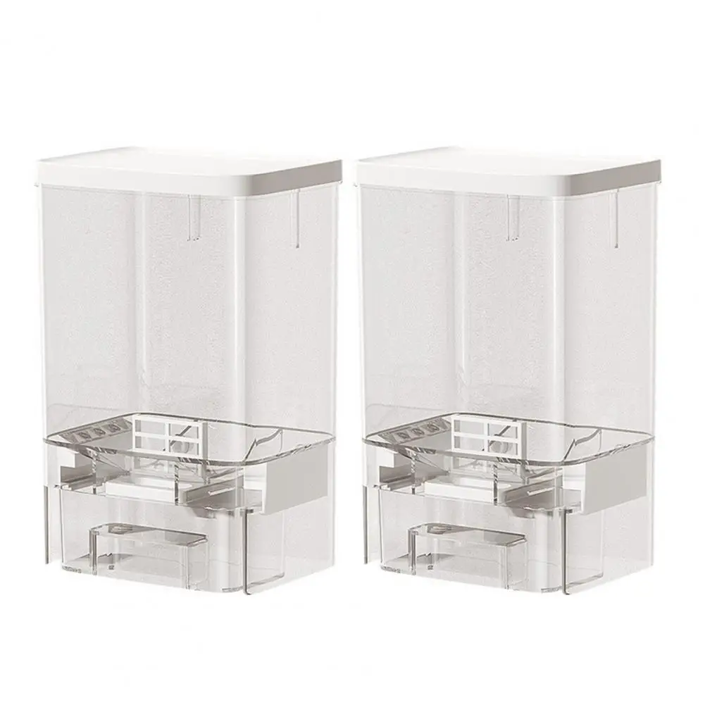 Powder Detergent Storage Box No-drill Wall-mounted Quantitative Extraction Container Transparent Organizer for Laundry Kitchen
