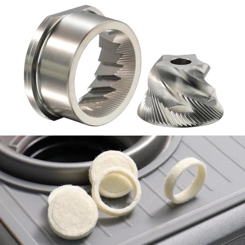Fit Breville Sage 870/876/887/860/820/840 Coffee Grinder Stainless Steel Conical Burr Set with 10pcs Wool Felt Seal Gasket
Fit Breville Sage 870/876/887/860/820/840 Coffee Grinder Stainless Steel Conical Burr Set with 10pcs Wool Felt Seal Gasket