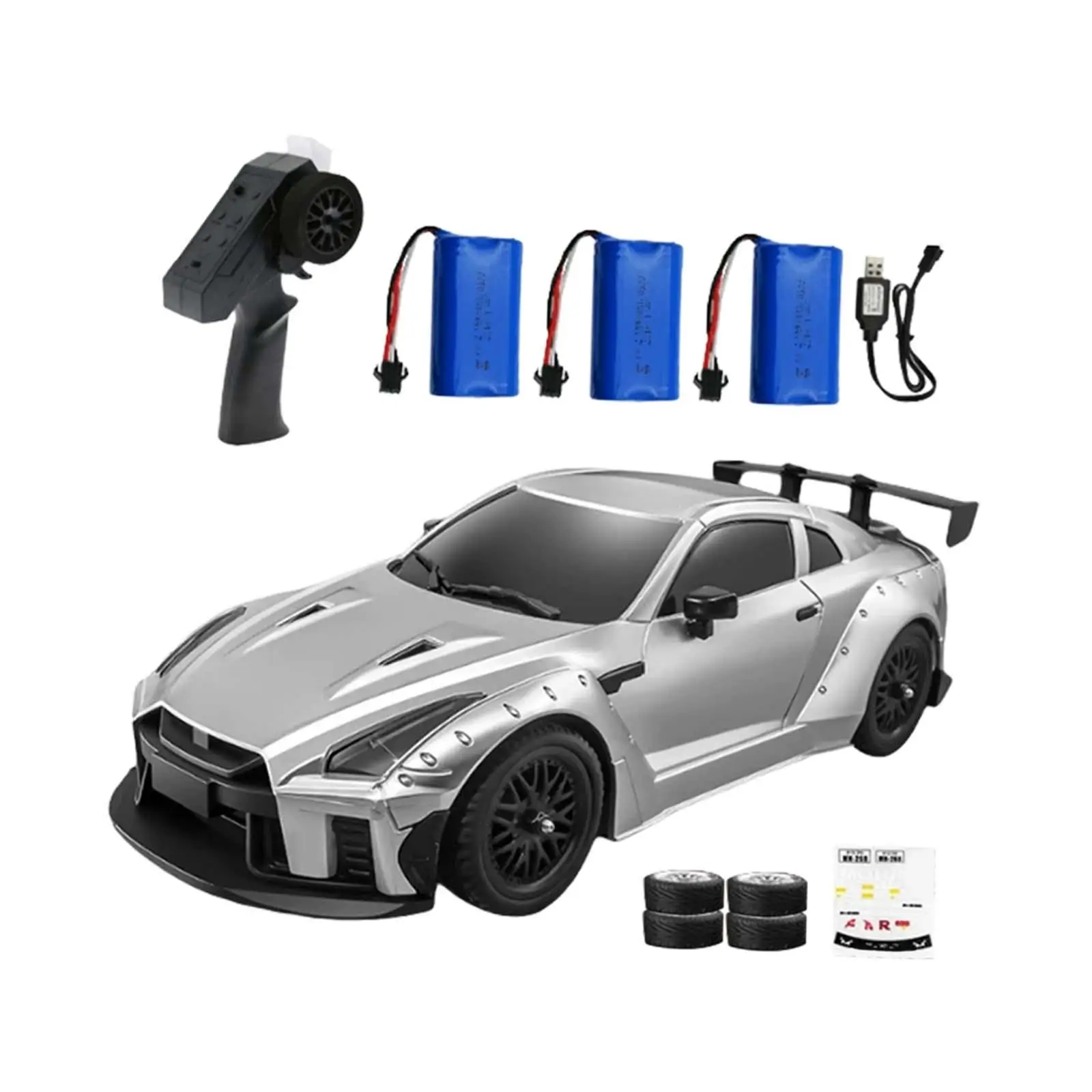 1/16 RC Drift Car Present с 4 сменными шинами, моделью на дорожном автомобиле
1/16 RC Drift Car Present с 4 сменными шинами, моделью на дорожном автомобиле