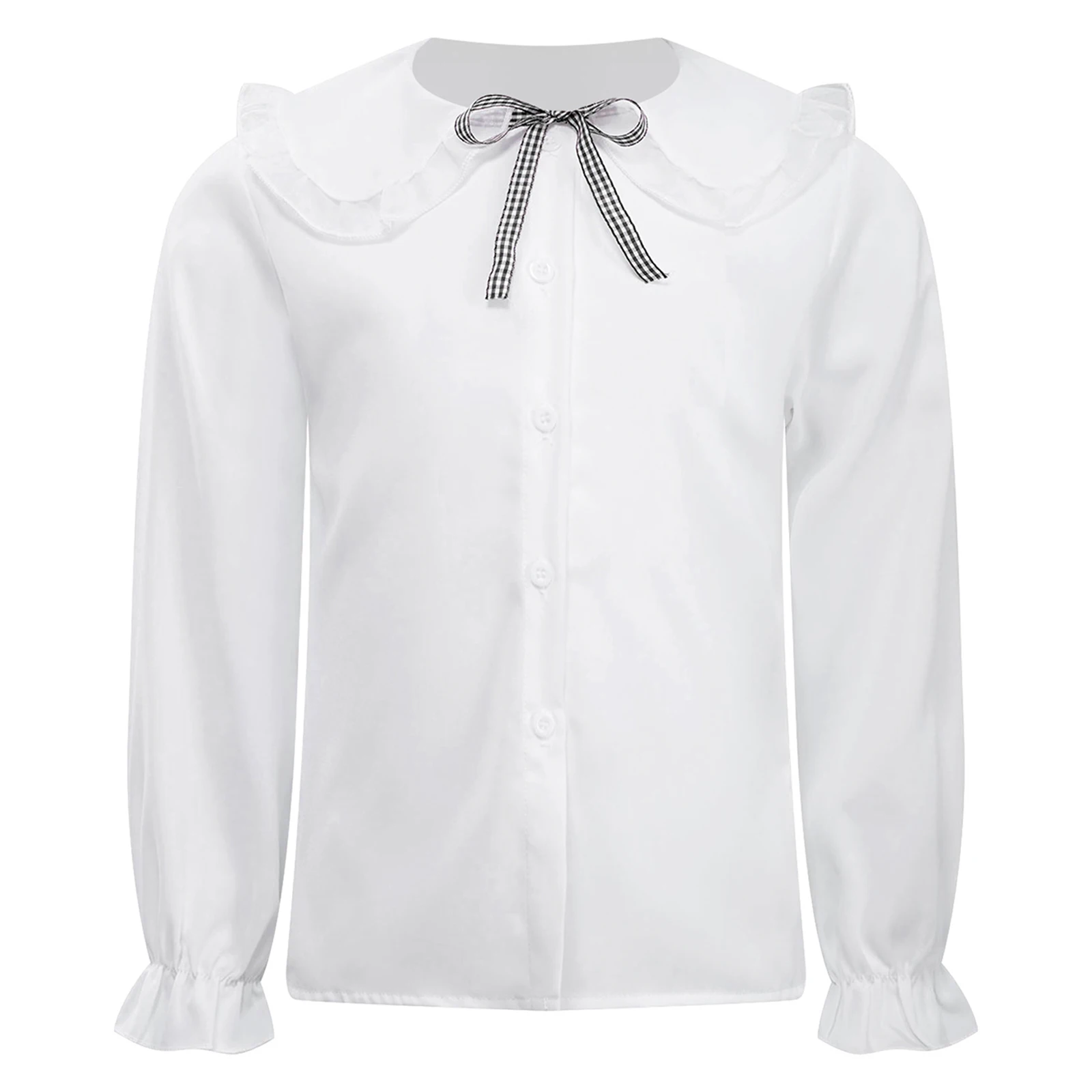 2024 Children's Blouse Kids Girls Top Shirt Cute Ruffled Doll Collar Shirts Casual Solid Long Sleeve Button Down Bow Blouse
2024 Children's Blouse Kids Girls Top Shirt Cute Ruffled Doll Collar Shirts Casual Solid Long Sleeve Button Down Bow Blouse