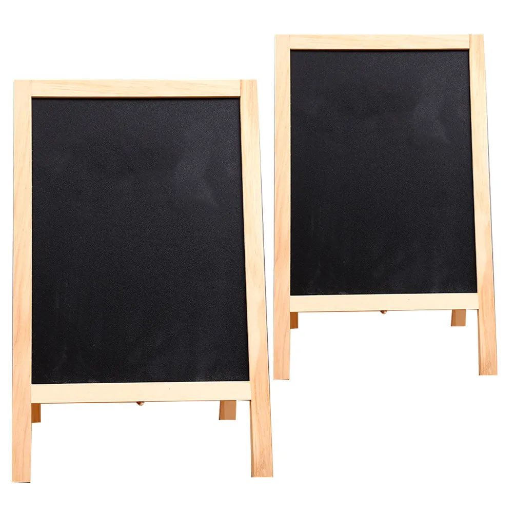 2Pcs Foldable Wooden Chalkboard with Blackboard and Whiteboard for Writing Office Decoration
2Pcs Foldable Wooden Chalkboard with Blackboard and Whiteboard for Writing Office Decoration