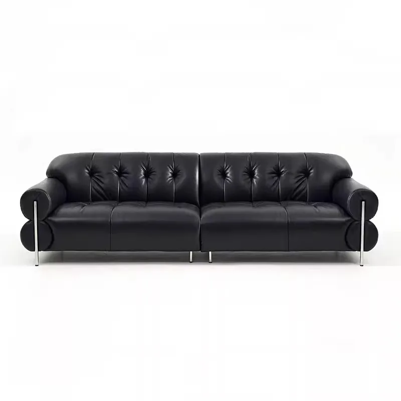 French, retro, sofa, light luxury, medieval, living room, sofa, black, genuine leather
French, retro, sofa, light luxury, medieval, living room, sofa, black, genuine leather