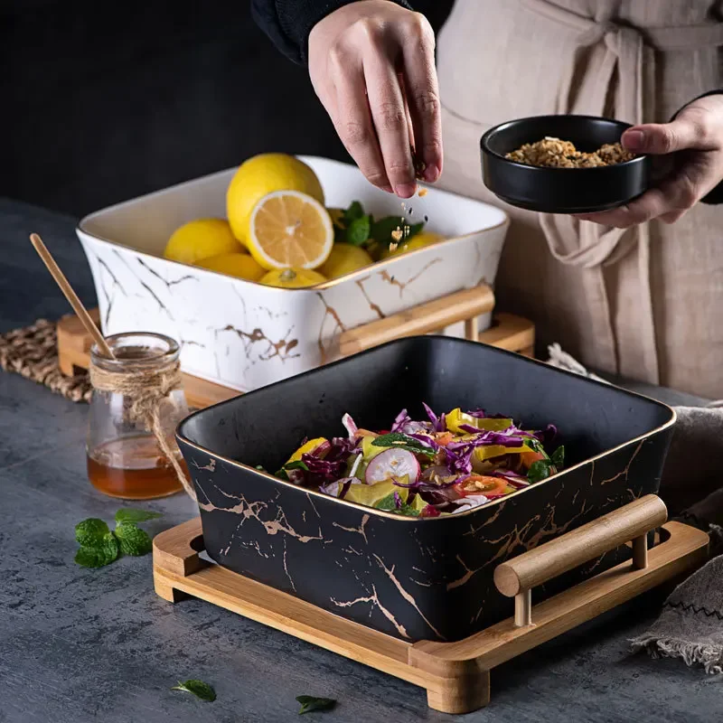 Nordic style fruit bowl creative wooden square bowl home ceramic fruit bowl square dessert fruit salad
Nordic style fruit bowl creative wooden square bowl home ceramic fruit bowl square dessert fruit salad