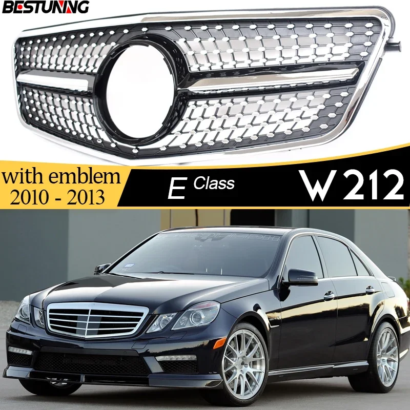 Сменная алмазная решетка W212 для Mercedes E Class Sedan W212 Tourer S212 2010-2013 E200 E300 E250 (не для E63 или 2-дверной)
Сменная алмазная решетка W212 для Mercedes E Class Sedan W212 Tourer S212 2010-2013 E200 E300 E250 (не для E63 или 2-дверной)