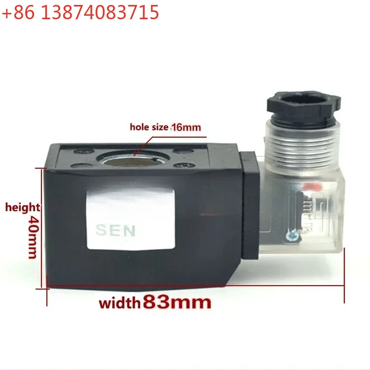 CKD coil plastic coil AB410 outdoor waterproof solenoid valve coil inner hole 16mm height 40mm 220V 24V
CKD coil plastic coil AB410 outdoor waterproof solenoid valve coil inner hole 16mm height 40mm 220V 24V
