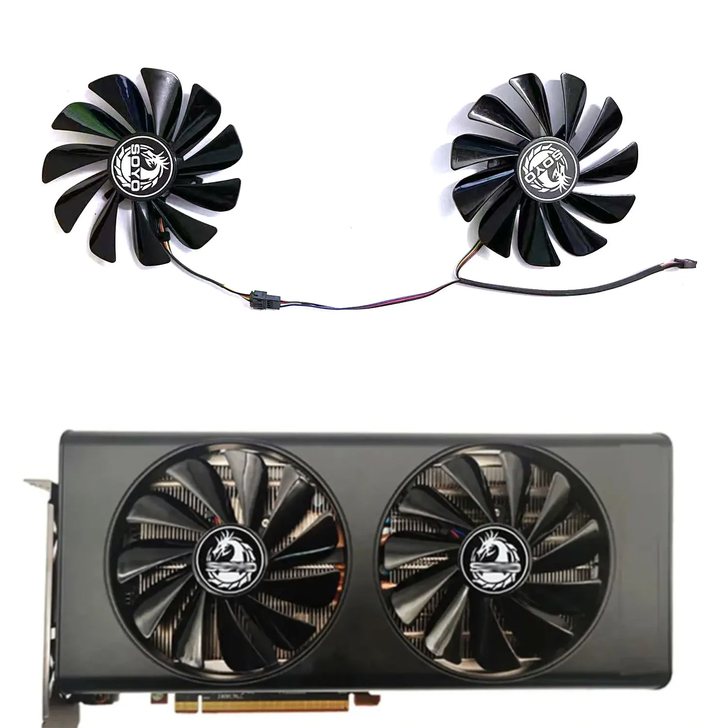 SOYO AMD Radeon RX5700 8G GDDR6 graphics card 95MM 4PIN CF1010U12S RX 5700 GPU Fan
SOYO AMD Radeon RX5700 8G GDDR6 graphics card 95MM 4PIN CF1010U12S RX 5700 GPU Fan