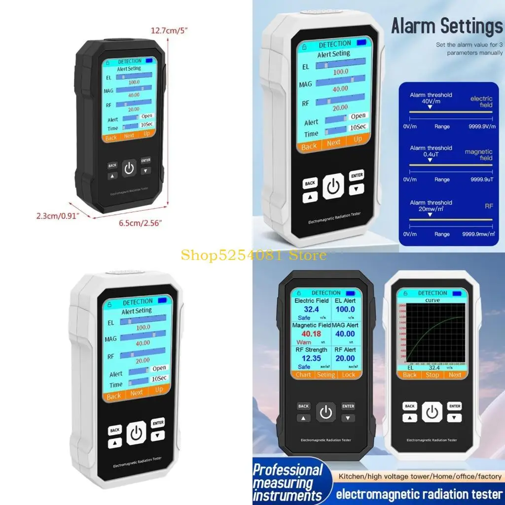 AXYC Portable EMF Meter Professional Electromagnetic Field Radiation Detector Handheld Radio Frequency Warn Meter
AXYC Portable EMF Meter Professional Electromagnetic Field Radiation Detector Handheld Radio Frequency Warn Meter