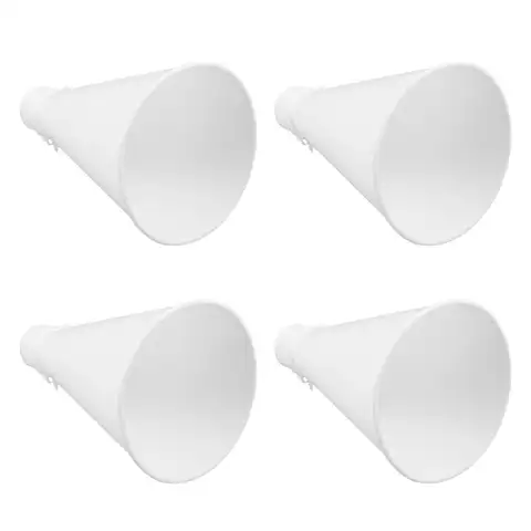 Trumpet Horn Portable Party Soccer Plastic Football Cheer Halloween Christmas 4PCS Megaphones Stadium Horns White Loud Sports