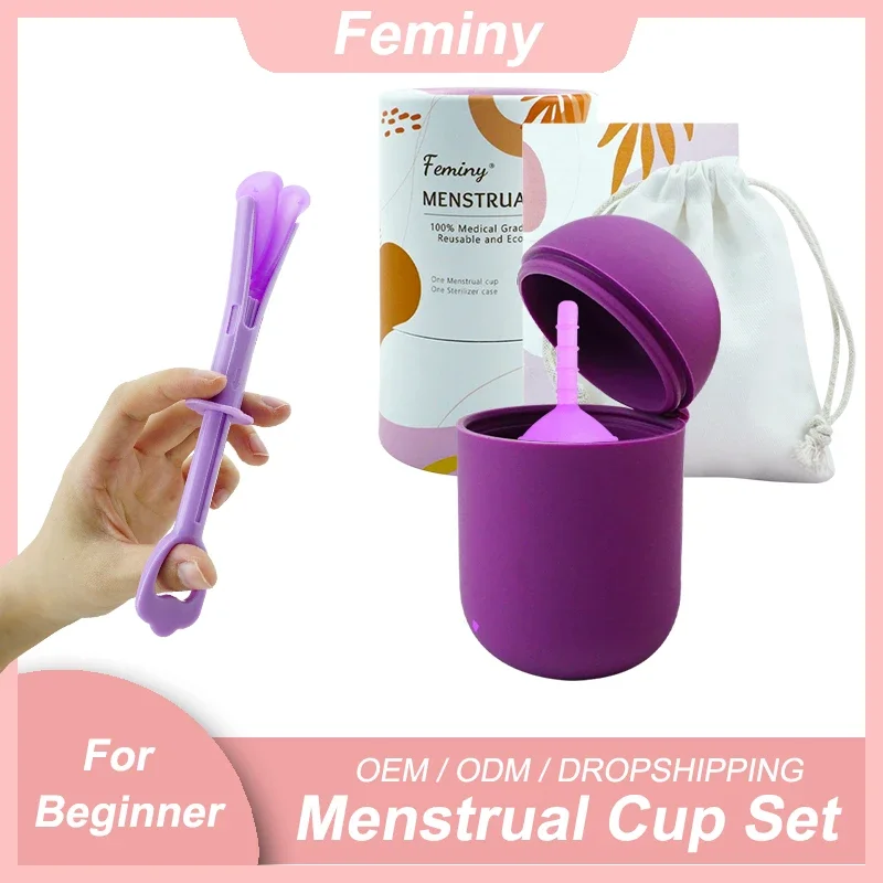 Reusable 100% Medical Silicone Menstrual Cup Black Soft Menstrual Bowl With Applicator Sterilization Cup Certified Period Cup
Reusable 100% Medical Silicone Menstrual Cup Black Soft Menstrual Bowl With Applicator Sterilization Cup Certified Period Cup