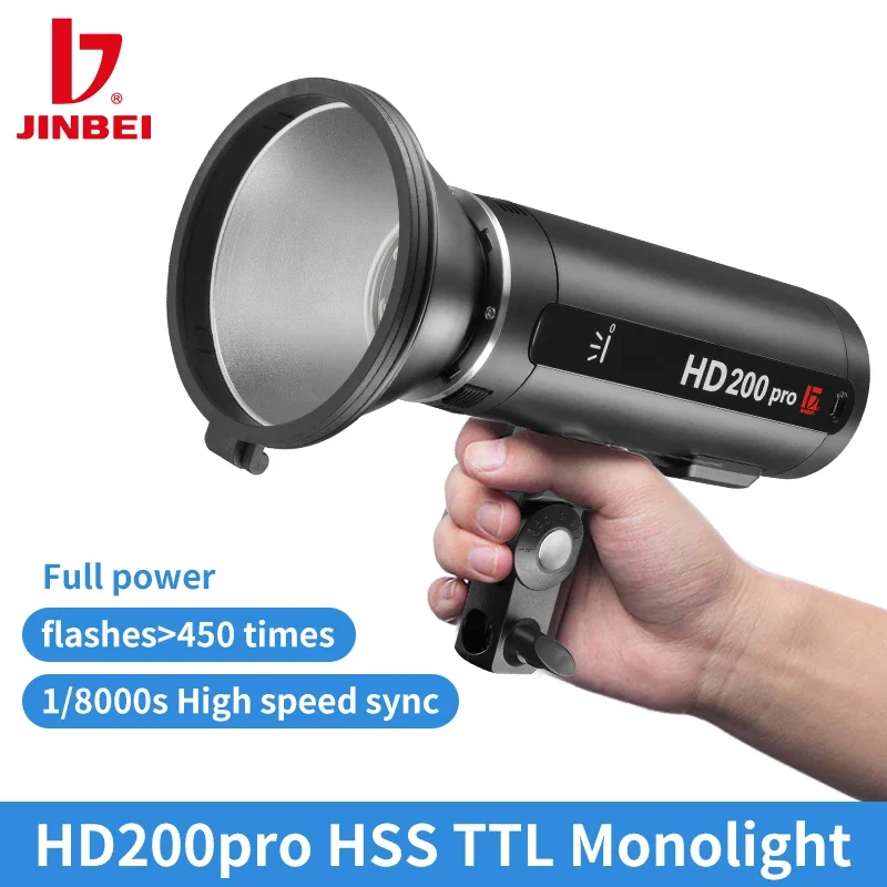 JINBEI HD200pro HSS TTL Outdoor Photography Lighting 1/8000S Professional Battery Monolight For Portrait Wedding Travel Shooting
JINBEI HD200pro HSS TTL Outdoor Photography Lighting 1/8000S Professional Battery Monolight For Portrait Wedding Travel Shooting