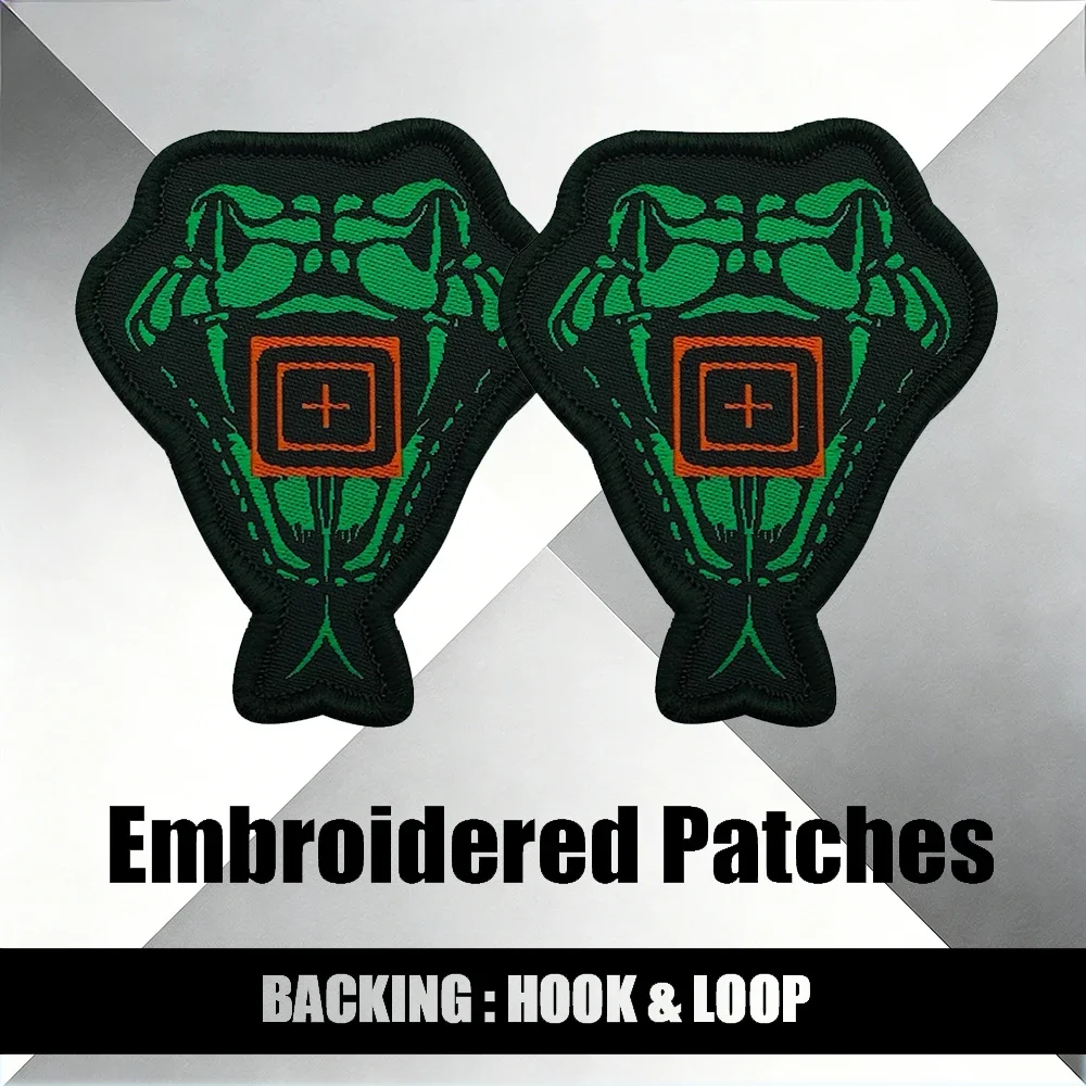 Snake Eyes Green 'Don't Tread on Me' Embroidered Patches Tactical Fabric Stickers for Backpacks And Accessories
Snake Eyes Green 'Don't Tread on Me' Embroidered Patches Tactical Fabric Stickers for Backpacks And Accessories