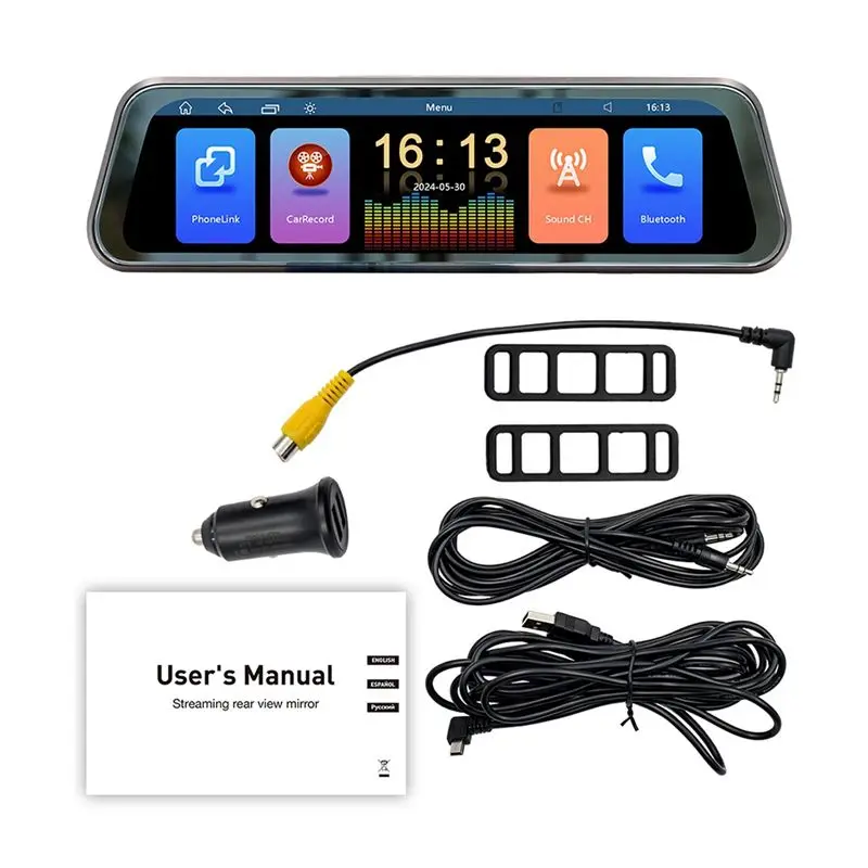 Excellent-9.36 Inch Touch Screen Wireless Carplay Car Stream Media Dashcam DVR Rearview Mirror Dash Camera Recorder Night Vision
Excellent-9.36 Inch Touch Screen Wireless Carplay Car Stream Media Dashcam DVR Rearview Mirror Dash Camera Recorder Night Vision
