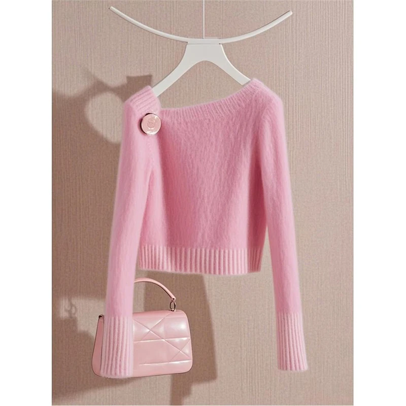 Spring Autumn Sexy Fashion Solid Color Long Sleeve Knitwear Women Simplicity Office Lady Sweater All-match Casual Knitting Tops
Spring Autumn Sexy Fashion Solid Color Long Sleeve Knitwear Women Simplicity Office Lady Sweater All-match Casual Knitting Tops