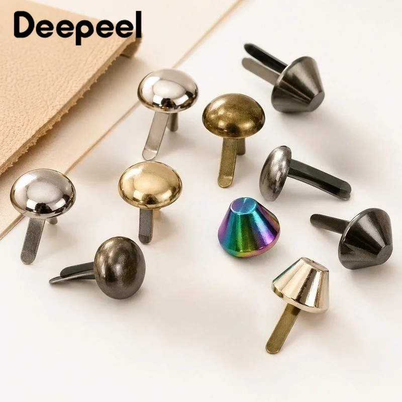 100Pcs 10-15mm Metal Bag Bottom Nails Rivets Zinc Alloy Two-Legged Studs Button for Handbag Leather Replacement Craft Accessory
100Pcs 10-15mm Metal Bag Bottom Nails Rivets Zinc Alloy Two-Legged Studs Button for Handbag Leather Replacement Craft Accessory