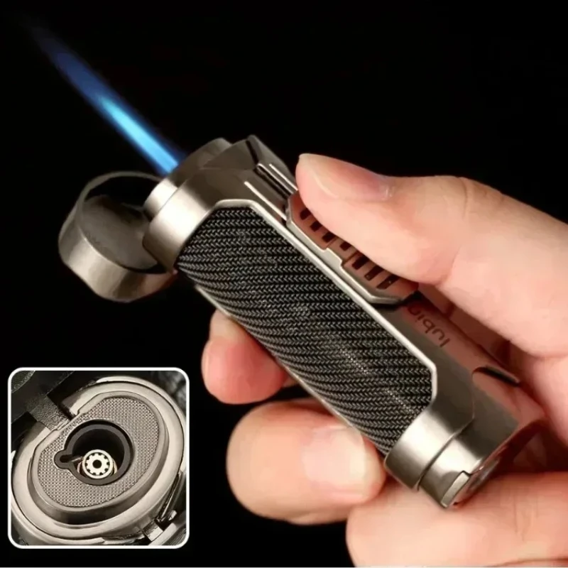 LUBINSKI Portable Metal Windproof Cigar Lighter Outdoor Turbo Spray Gun Personalized Butane Gas Torch Jet Lighters Men's Gift
LUBINSKI Portable Metal Windproof Cigar Lighter Outdoor Turbo Spray Gun Personalized Butane Gas Torch Jet Lighters Men's Gift
