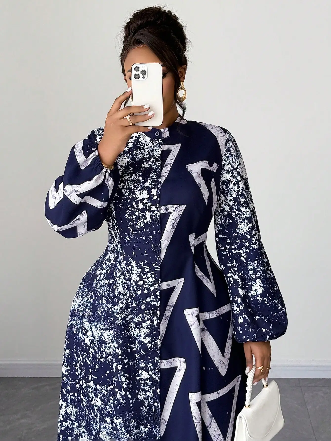 Vintage Casual Printed Long Sleeve Plus Size Dress For Party Autumn Spring
Vintage Casual Printed Long Sleeve Plus Size Dress For Party Autumn Spring