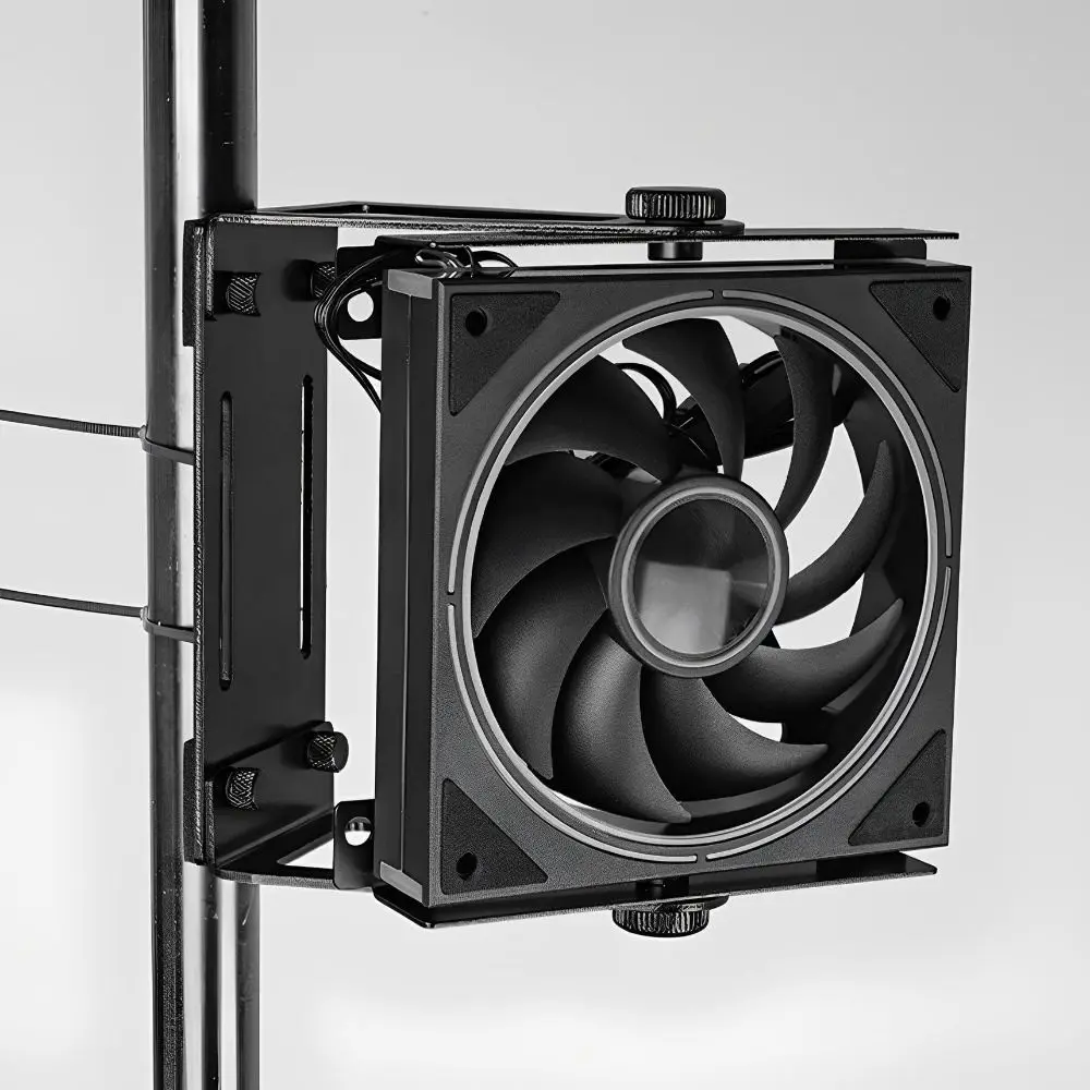 Multi-Purpose Desktop Fan Stand 360 Degrees Rotation Universal External Cooling Fans Brackrts Adjustable