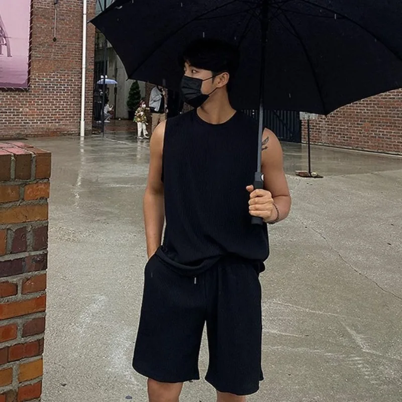 Ice Silk Men's Summer Set Thin Quick Dry Loose Sleeveless T Shirt Casual Shorts Vest Tank Top
Ice Silk Men's Summer Set Thin Quick Dry Loose Sleeveless T Shirt Casual Shorts Vest Tank Top