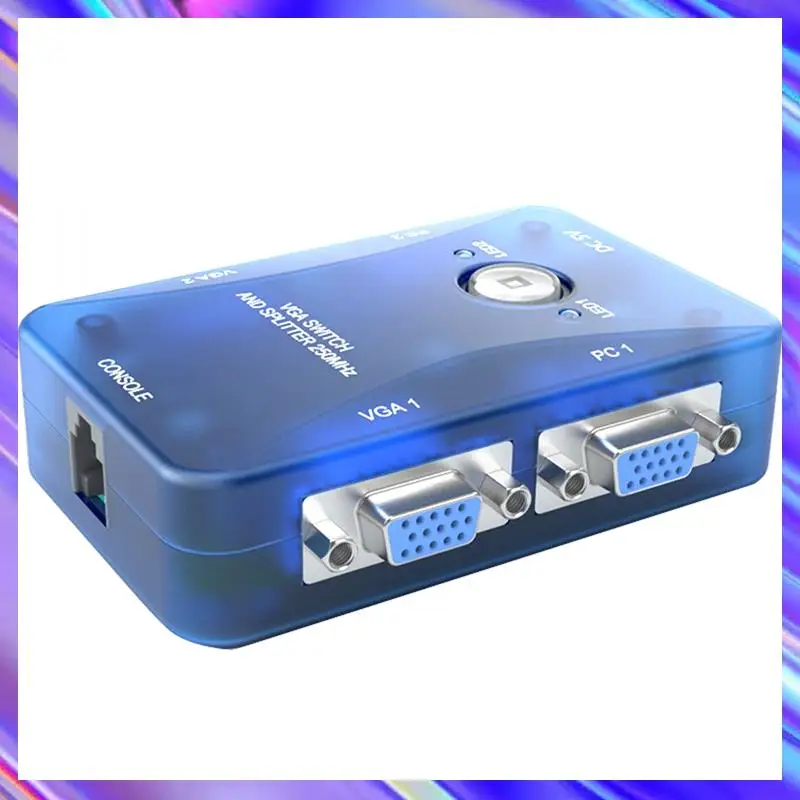 M09K Premium HD VGA Splitter 250Mhz MT-202S, 2 Inputs And 2 Outputs, Supports Resolutions Up To 1920X1440, US Plug
M09K Premium HD VGA Splitter 250Mhz MT-202S, 2 Inputs And 2 Outputs, Supports Resolutions Up To 1920X1440, US Plug