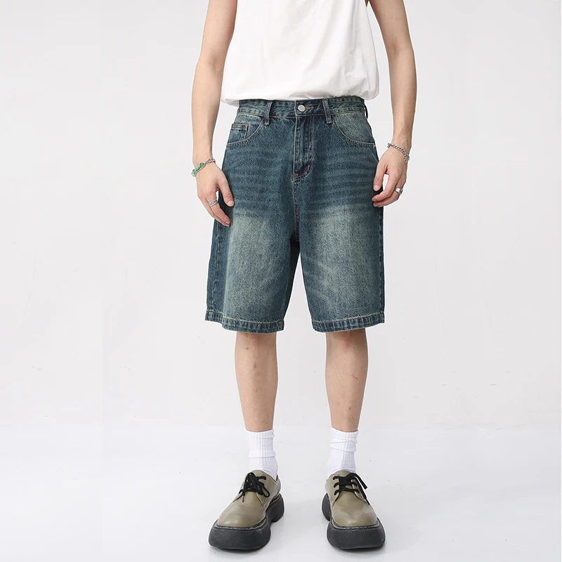 2024 New Classic Summer Men's Straight Denim Shorts Korean Fashion Vintage Blue Baggy Short Jeans Male Light Grey
2024 New Classic Summer Men's Straight Denim Shorts Korean Fashion Vintage Blue Baggy Short Jeans Male Light Grey