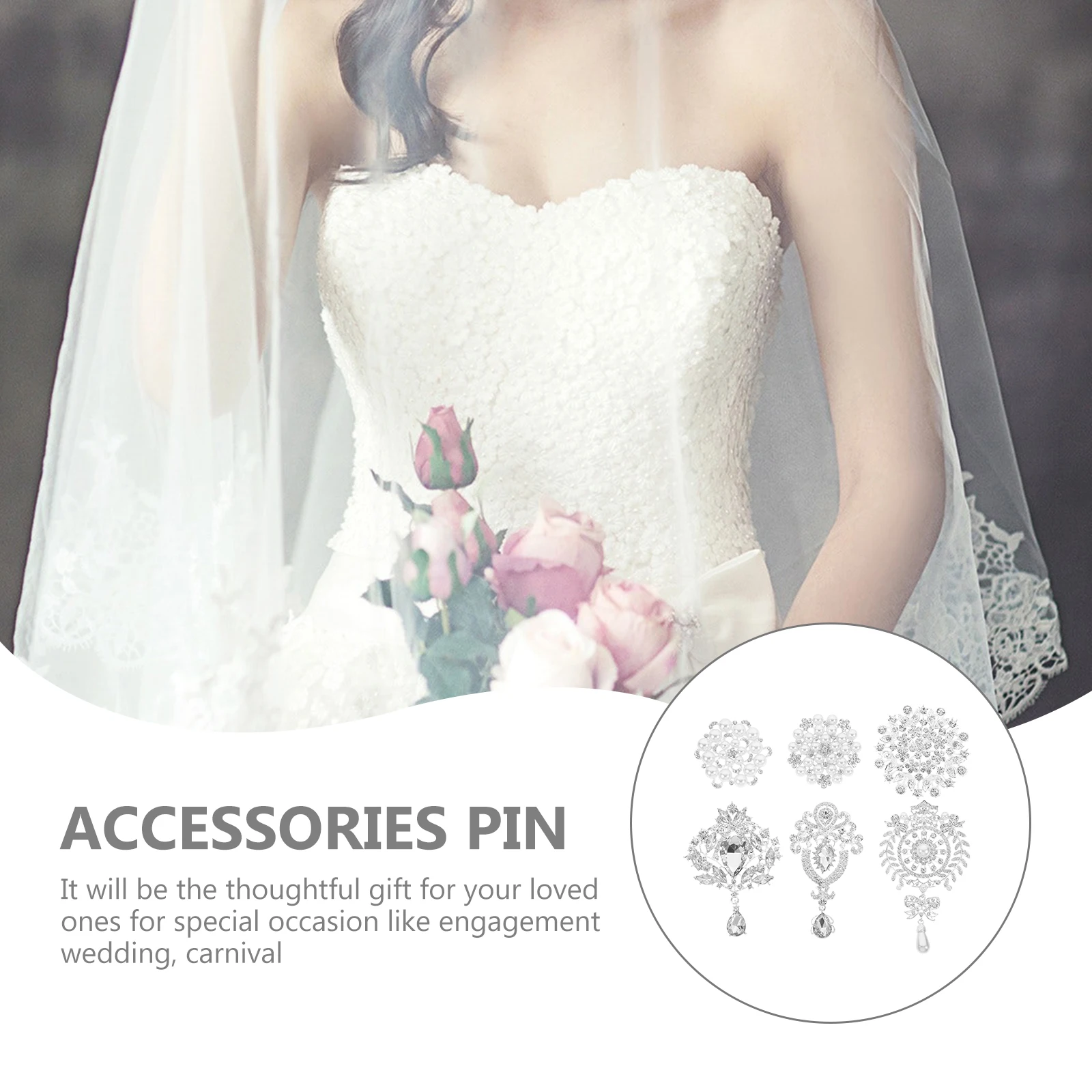 6 Pcs Alloy Brooch Shiny Rhinestone Pearl Lapel Pins Women Fashion Elegant Unique Design Wedding Clothing Accessory Gift
6 Pcs Alloy Brooch Shiny Rhinestone Pearl Lapel Pins Women Fashion Elegant Unique Design Wedding Clothing Accessory Gift