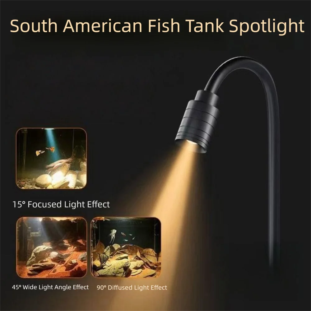 Adjustable Zoom Mini Clip-on Aquarium Lamp 360 Degree Rotation 3W Adjustable Focus Spotlight USB 3 Color Modes
Adjustable Zoom Mini Clip-on Aquarium Lamp 360 Degree Rotation 3W Adjustable Focus Spotlight USB 3 Color Modes