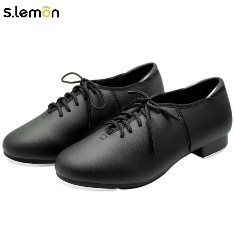 S.lemon Tap Shoe,Black Full Sole Lace Up Patent Leather Black Soft-Sole Tap Dance Shoes for Kids Adult Girls Boy Man Women
S.lemon Tap Shoe,Black Full Sole Lace Up Patent Leather Black Soft-Sole Tap Dance Shoes for Kids Adult Girls Boy Man Women
