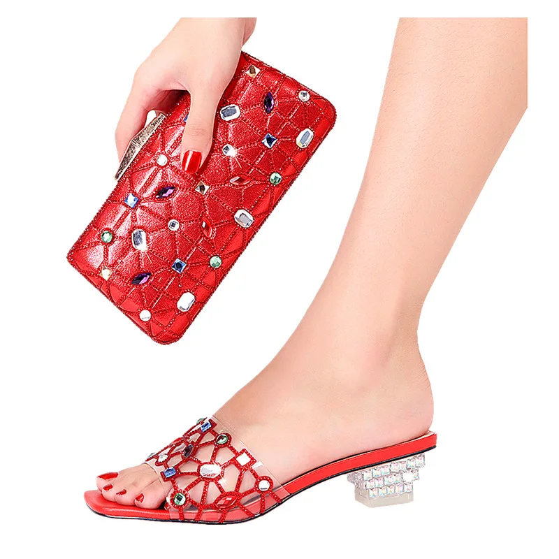 Flat Heel Crystal Slippers Diamond Hot Summer Evening Fashion Party Ladies Dinner Shoes and Bags Set Diamond Bag Bolso De Fiesta
Flat Heel Crystal Slippers Diamond Hot Summer Evening Fashion Party Ladies Dinner Shoes and Bags Set Diamond Bag Bolso De Fiesta