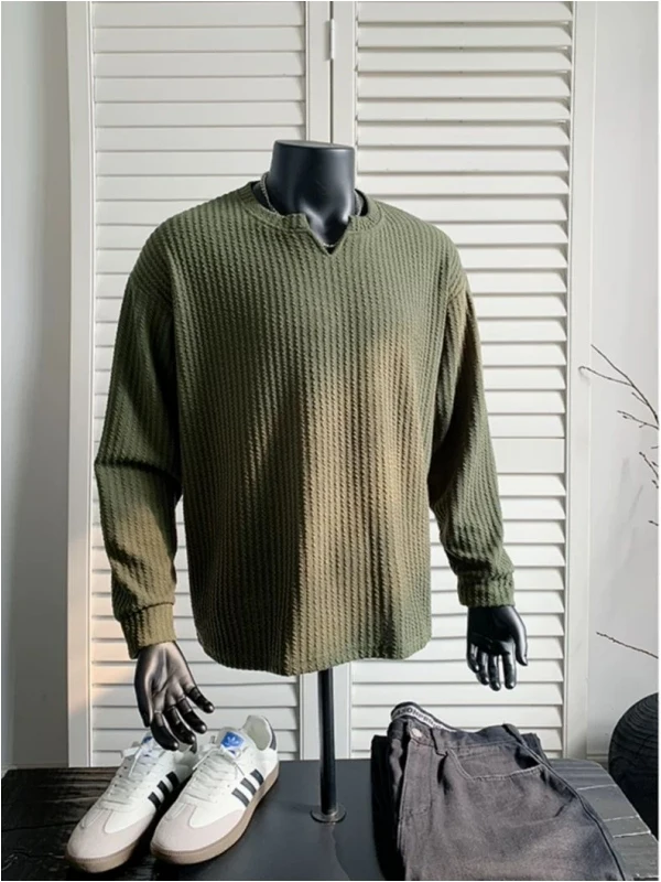 Loose Fit Long Sve V-Ne Sweatirt Men's Autumn Winter Versatile Base Layer irt Comfortable Breathable Anti-Wrinkle
Loose Fit Long Sve V-Ne Sweatirt Men's Autumn Winter Versatile Base Layer irt Comfortable Breathable Anti-Wrinkle