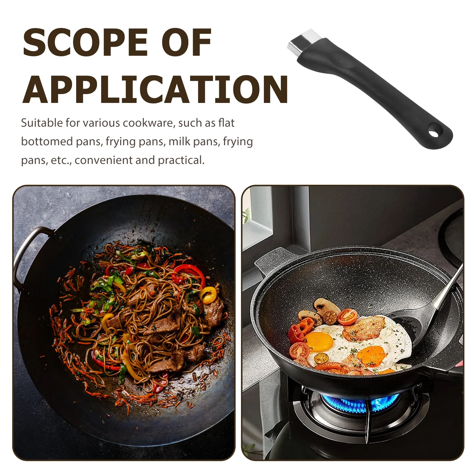 Antiscald Pot Handle Replacement Stainless Steel Universal Fit for Pans Milk Pots Skillets Nonskid Detachable
Antiscald Pot Handle Replacement Stainless Steel Universal Fit for Pans Milk Pots Skillets Nonskid Detachable