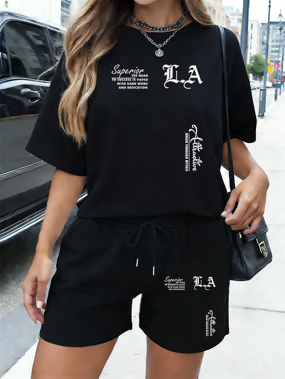 Superior Attractive Letter Printed Cotton T-Shirts Pants Womens Summer Two Pieces Set Tops Shorts Basic Oversized Pocket Clothes
Superior Attractive Letter Printed Cotton T-Shirts Pants Womens Summer Two Pieces Set Tops Shorts Basic Oversized Pocket Clothes