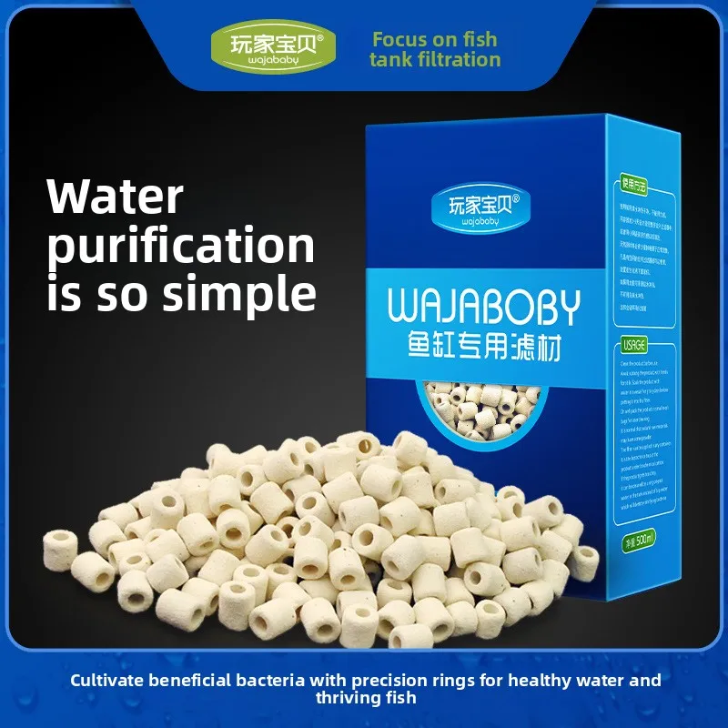 WAJABABY Micro-Porous Ceramic Rings - High Density Bio Filter Media for Superior Biological Filtration in Aquarium & Sump
WAJABABY Micro-Porous Ceramic Rings - High Density Bio Filter Media for Superior Biological Filtration in Aquarium & Sump