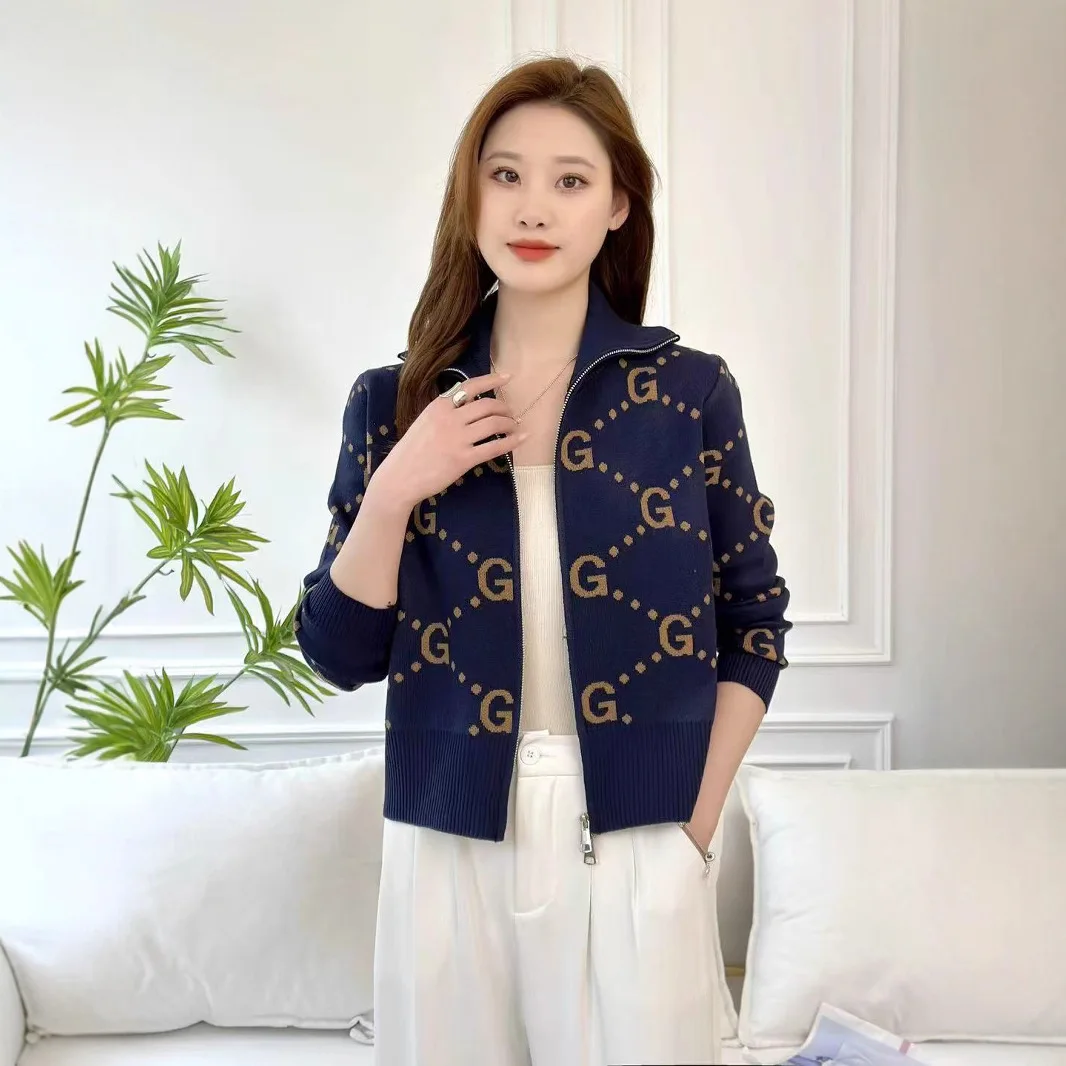 High End Chic Design Zipper Sweater Jacket Women Short Jacquard Long Sleeve Knitted Sweater Coat Female Fashion Short Cardigans
High End Chic Design Zipper Sweater Jacket Women Short Jacquard Long Sleeve Knitted Sweater Coat Female Fashion Short Cardigans