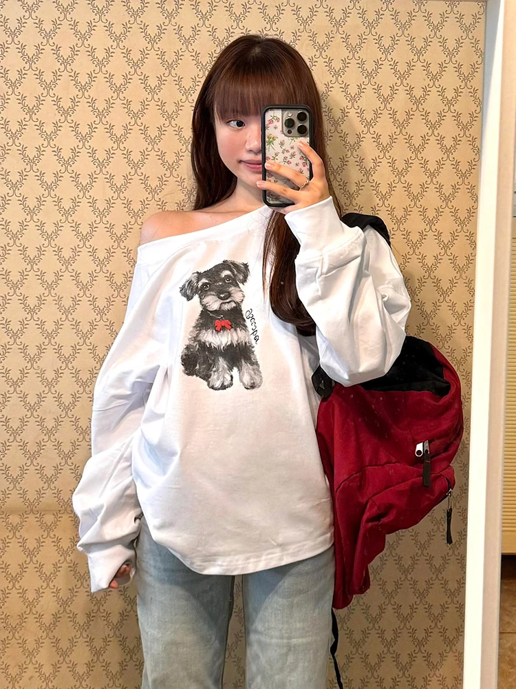 Белая асимметричная толстовка женская на осень с принтом собаки шнауцера, свободного кроя, больших размеров, с эффектом стройности, длиной до плеч...
Белая асимметричная толстовка женская на осень с принтом собаки шнауцера, свободного кроя, больших размеров, с эффектом стройности, длиной до плеч...