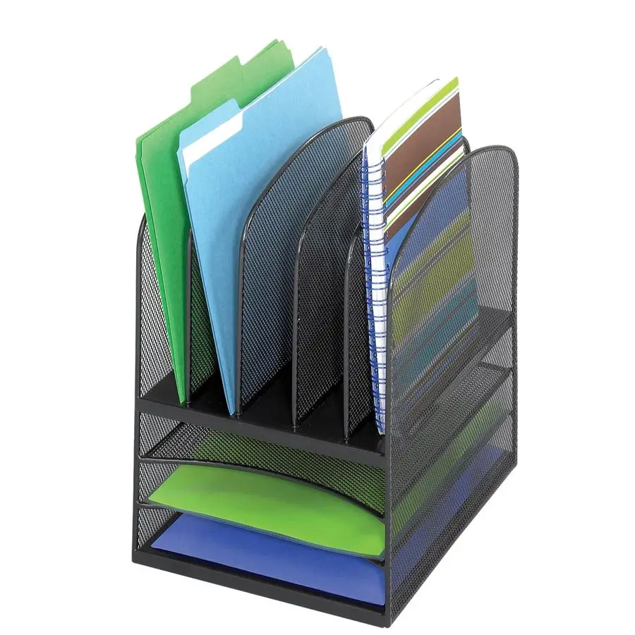 3266BL Onyx Mesh 5 Sorter, 3 Tray Desktop Organizer. Durable Steel Mesh Construction 3 Horizontal Trays. Multifunctional Use Ide
3266BL Onyx Mesh 5 Sorter, 3 Tray Desktop Organizer. Durable Steel Mesh Construction 3 Horizontal Trays. Multifunctional Use Ide