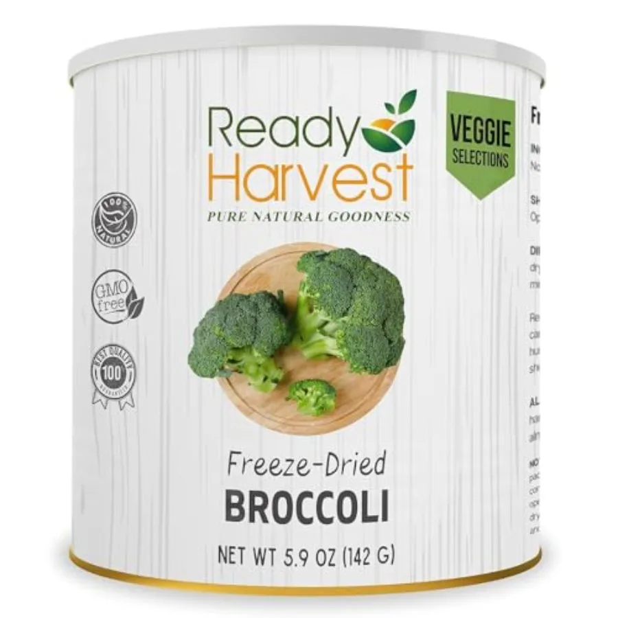 Лиофилизированные сушеные продукты - Broccoli Florets Emergency Food Long-Term Storage # 10 банок, 25 банок для срока службы, заполненных сверху.
Лиофилизированные сушеные продукты - Broccoli Florets Emergency Food Long-Term Storage # 10 банок, 25 банок для срока службы, заполненных сверху.