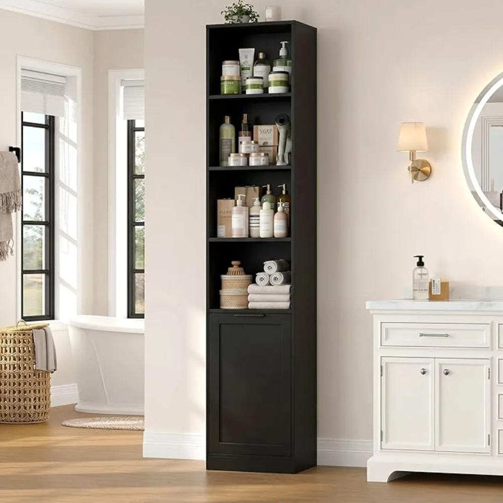 ACBOTALL 73.5" Tall Bathroom Storage Cabinet, Slim Bathroom Cabinet with Do, 6 Tier Narrow Storage Cabinet with Storage, Media S
ACBOTALL 73.5" Tall Bathroom Storage Cabinet, Slim Bathroom Cabinet with Do, 6 Tier Narrow Storage Cabinet with Storage, Media S
