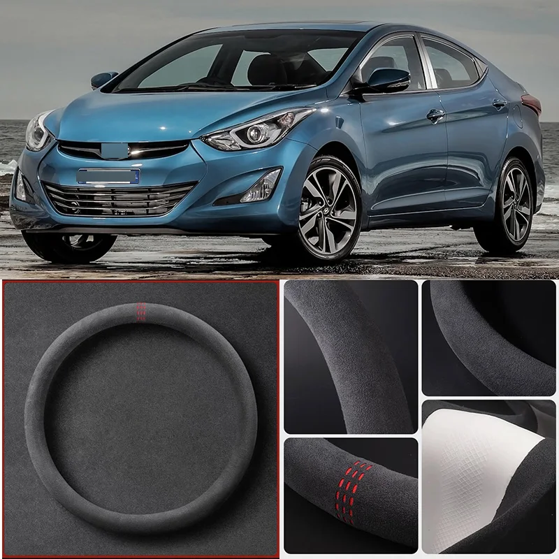Alcantara Anti-Slip Black Suede Leather Car Universal Steering Wheel Cover For Hyundai Elantra Car Accessories
Alcantara Anti-Slip Black Suede Leather Car Universal Steering Wheel Cover For Hyundai Elantra Car Accessories