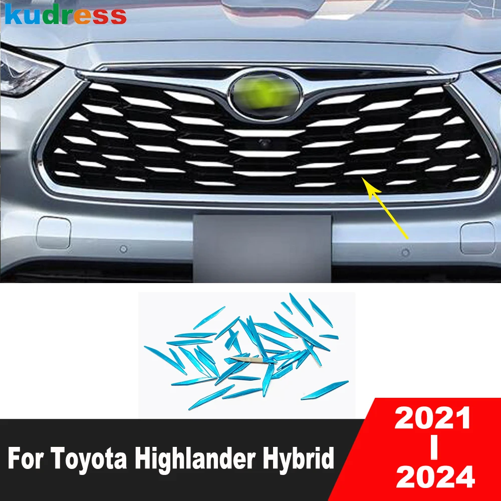 Front Center Grille Grills Cover Trim For Toyota Highlander XU70 Kluger Hybrid 2021-2023 2024 Steel Car Exterior Accessories
Front Center Grille Grills Cover Trim For Toyota Highlander XU70 Kluger Hybrid 2021-2023 2024 Steel Car Exterior Accessories