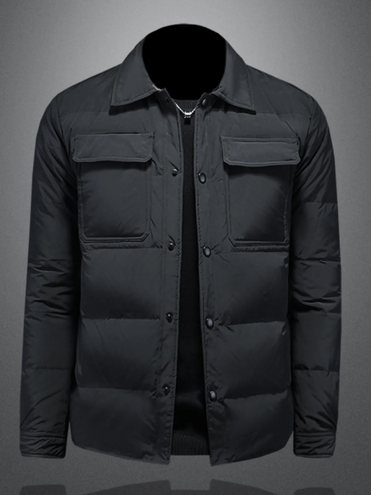 Мужская легкая теплая пуховая куртка с отложным воротником, зимняя новинка, большие размеры, верхняя одежда
Мужская легкая теплая пуховая куртка с отложным воротником, зимняя новинка, большие размеры, верхняя одежда