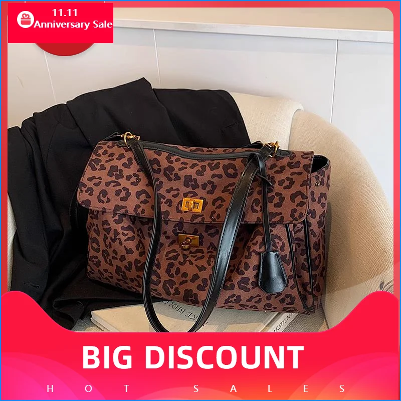 Leisure Commuting Large Capacity Bag for Women 2024 New Popular Leopard Print Shoulder Crossbody Bag Autumn and Winter Tote Bag
Leisure Commuting Large Capacity Bag for Women 2024 New Popular Leopard Print Shoulder Crossbody Bag Autumn and Winter Tote Bag