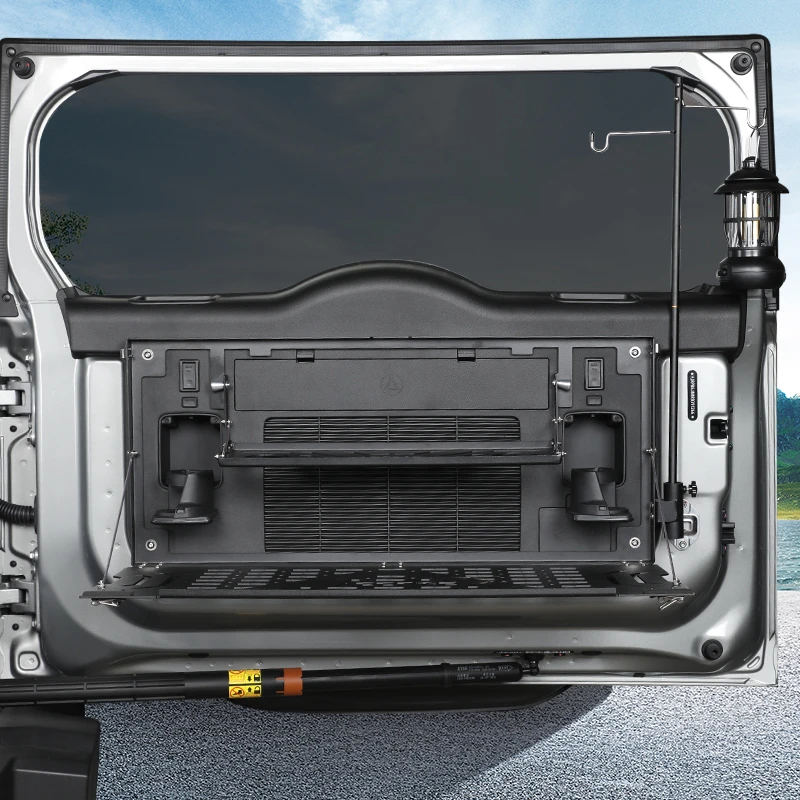 Jetour T2 Thickened Aluminum Alloy Foldable Double Layer Tailgate Table with Integrated Cup Holder Trunk Rear Door Shelf Storage
Jetour T2 Thickened Aluminum Alloy Foldable Double Layer Tailgate Table with Integrated Cup Holder Trunk Rear Door Shelf Storage
