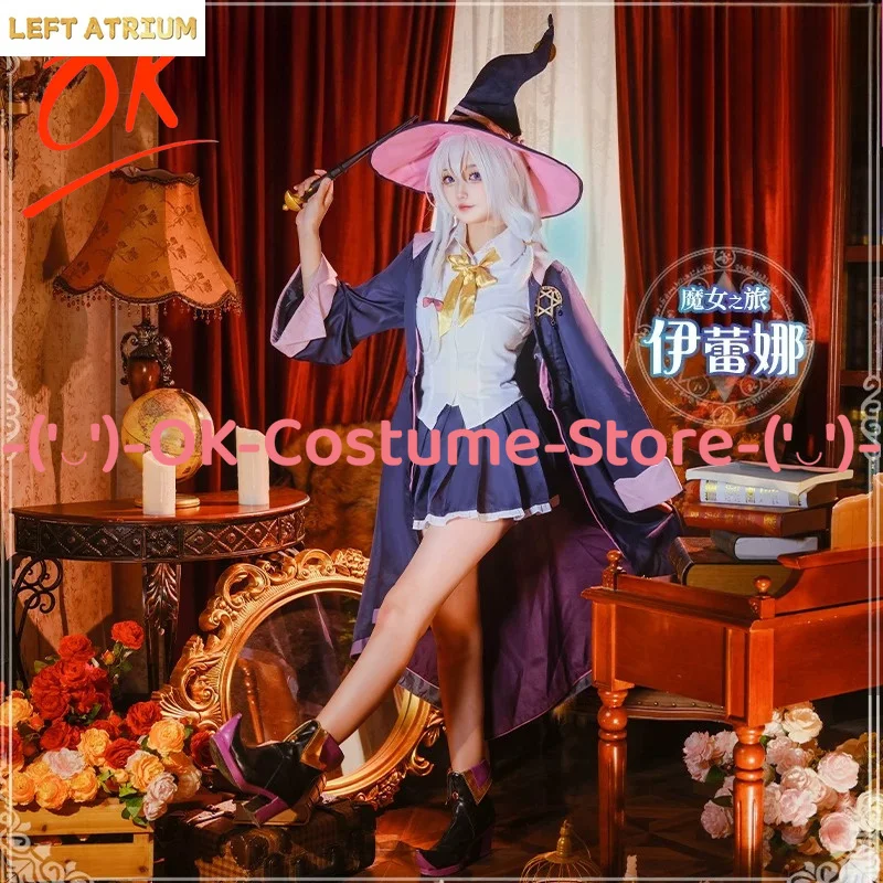 Wandering Witch The Journey of Elaina Cosplay Costume Pointed Hat Wig Shoes Witch Dress Halloween Carnival Party Uniform Suit
Wandering Witch The Journey of Elaina Cosplay Costume Pointed Hat Wig Shoes Witch Dress Halloween Carnival Party Uniform Suit