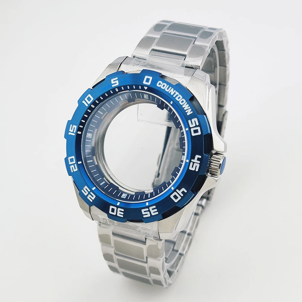 Корпус часов 44 мм, мужские часы, стальной корпус, браслет, сапфировое стекло, детали для часов, для механизма NH35 NH36, водонепроницаемый корпус
Корпус часов 44 мм, мужские часы, стальной корпус, браслет, сапфировое стекло, детали для часов, для механизма NH35 NH36, водонепроницаемый корпус