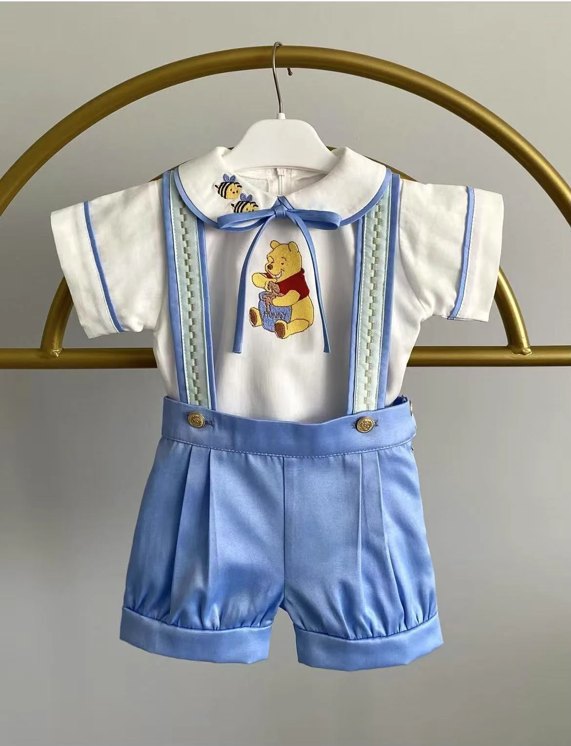 0-6Y Baby Boy Summer Bear Embroidery Blue Outfit Suit for Party Birthday Holiday Photography B330
0-6Y Baby Boy Summer Bear Embroidery Blue Outfit Suit for Party Birthday Holiday Photography B330