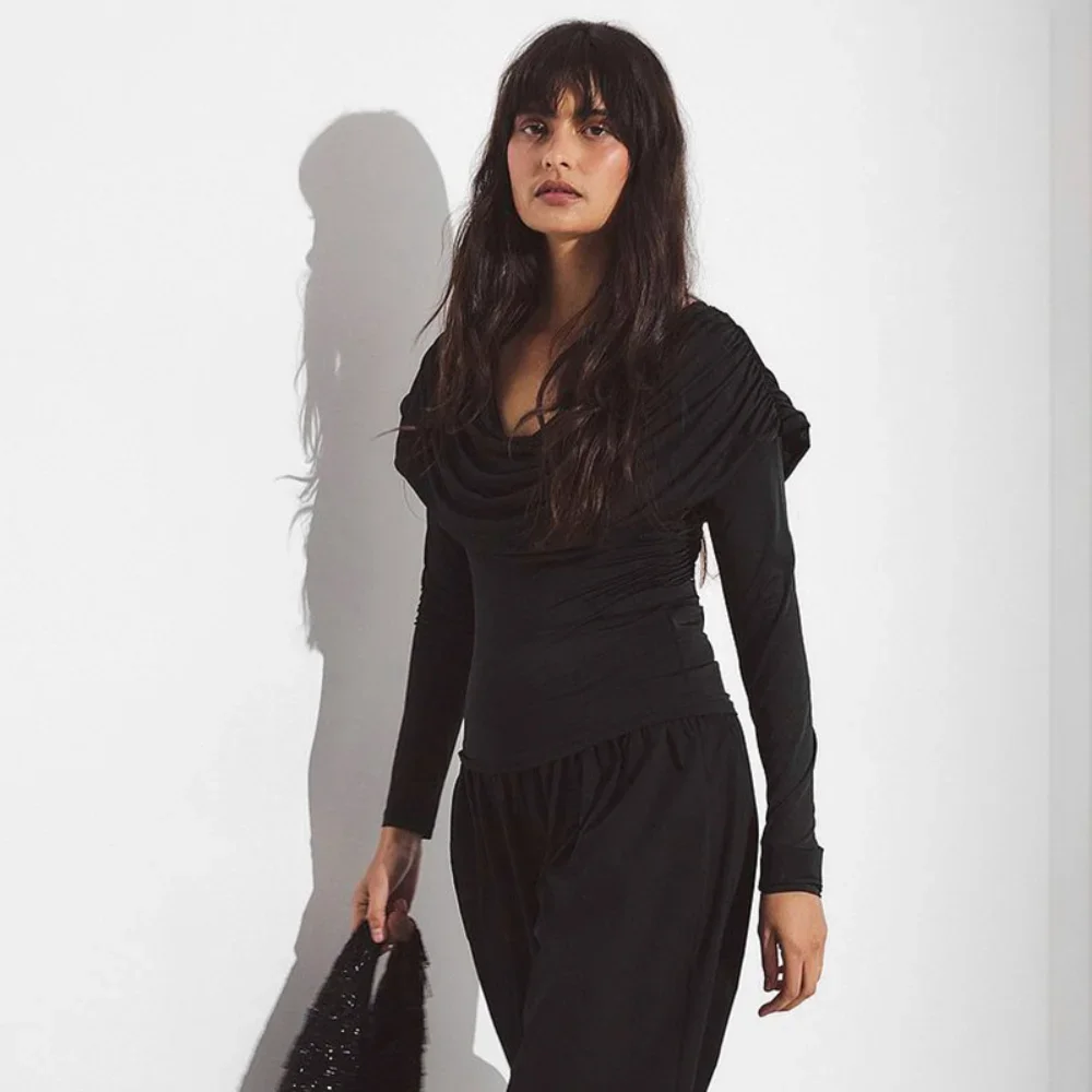 Весенне-осенние базовые футболки в корейском стиле, молодежные блузки, футболка большого размера с открытыми плечами и длинными рукавами, женские однотонные повседневные топы, женские
Весенне-осенние базовые футболки в корейском стиле, молодежные блузки, футболка большого размера с открытыми плечами и длинными рукавами, женские однотонные повседневные топы, женские