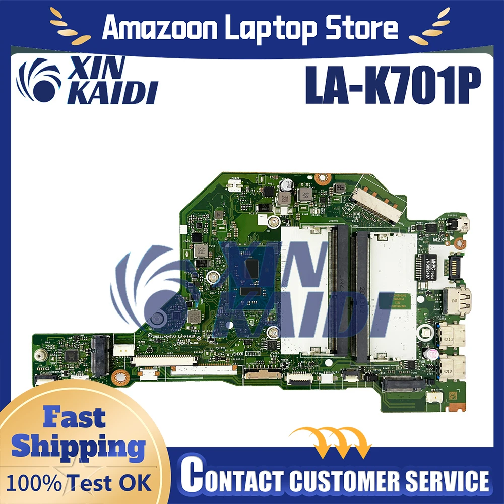 For Acer Aspire A115-32 A315-35 Laptop Motherboard LA-K701P with N4500 N5100 N6000 CPU 100% Tested Mainboard 100% Tested OK
For Acer Aspire A115-32 A315-35 Laptop Motherboard LA-K701P with N4500 N5100 N6000 CPU 100% Tested Mainboard 100% Tested OK