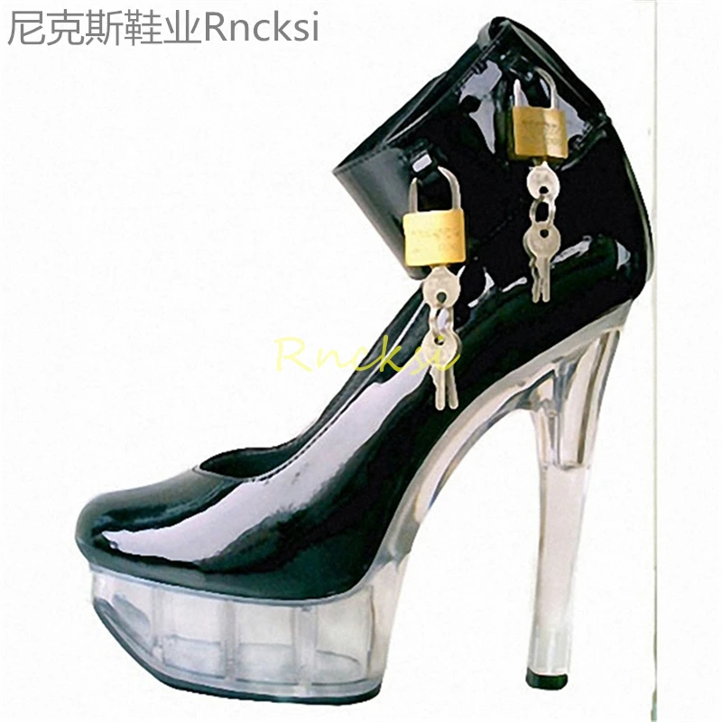 15cm New Baotou foot wristband transparent bottom ultra-high heel fashion stiletto heel shoes
15cm New Baotou foot wristband transparent bottom ultra-high heel fashion stiletto heel shoes